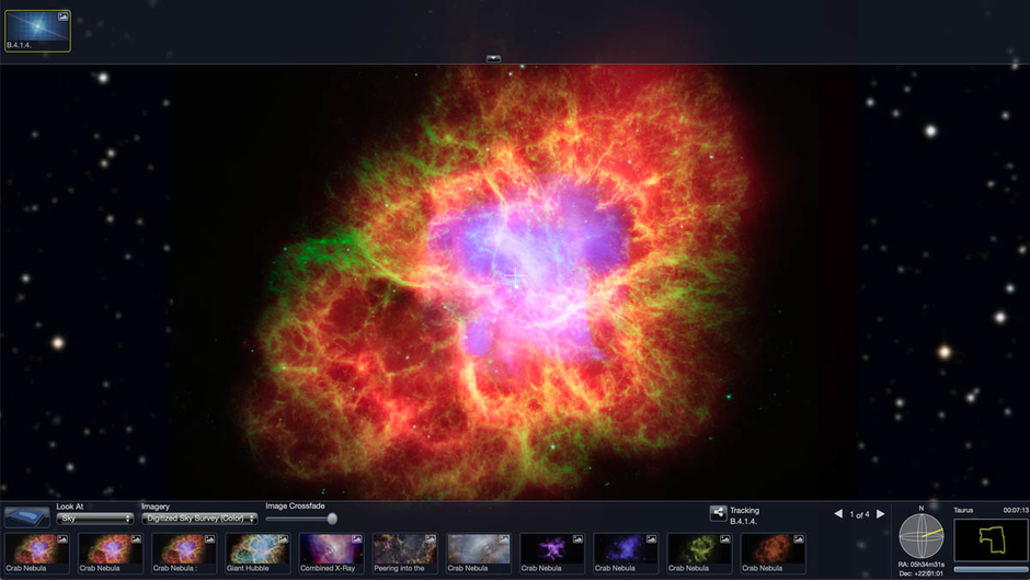 Crab Nebula WWT